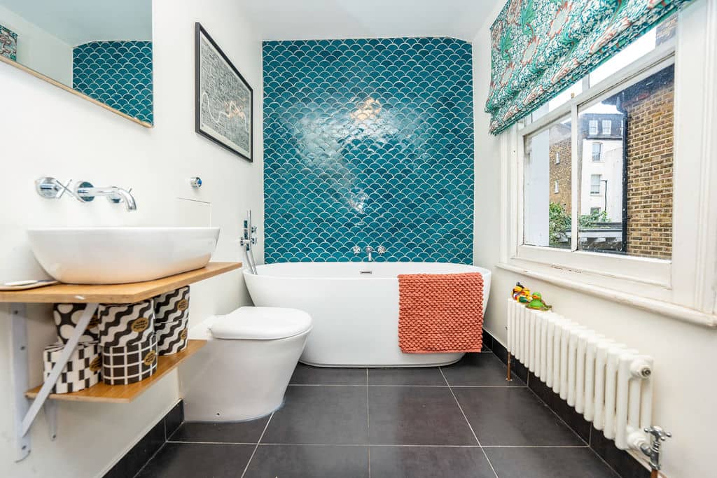 Modern bathroom in loft conversion in Islington