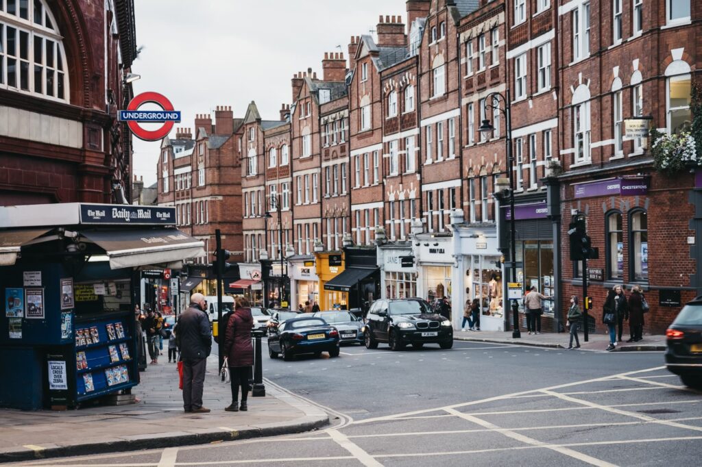 Hampstead station in North London